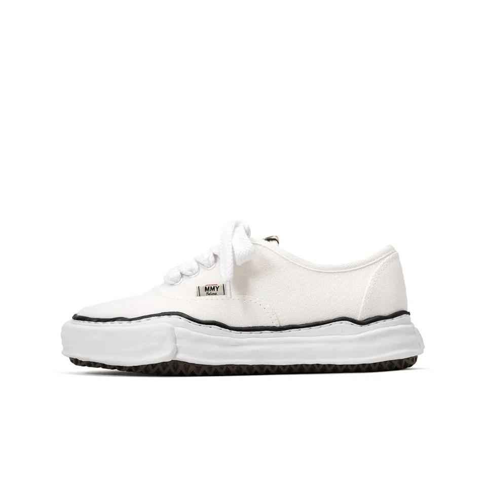 Maison Mihara Yasuhiro Baker OG Sole Canvas Low Cut Sneakers White(1)_1_11zon
