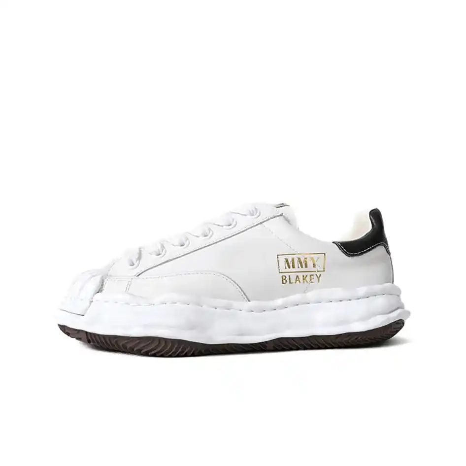 Maison Mihara Yasuhiro Blakey OG Sole Leather Low-top Sneakers White_2_11zon