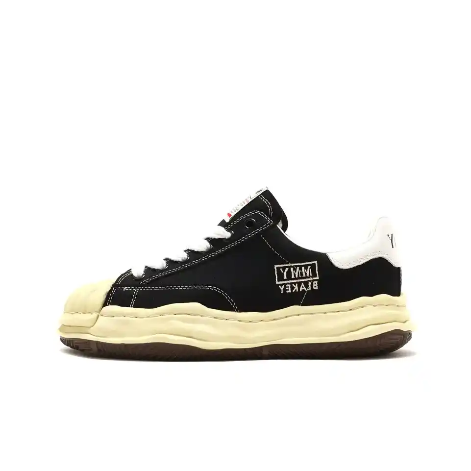 Maison Mihara Yasuhiro Blakey VL OG Sole Canvas Low-top Sneakers Black_4_11zon