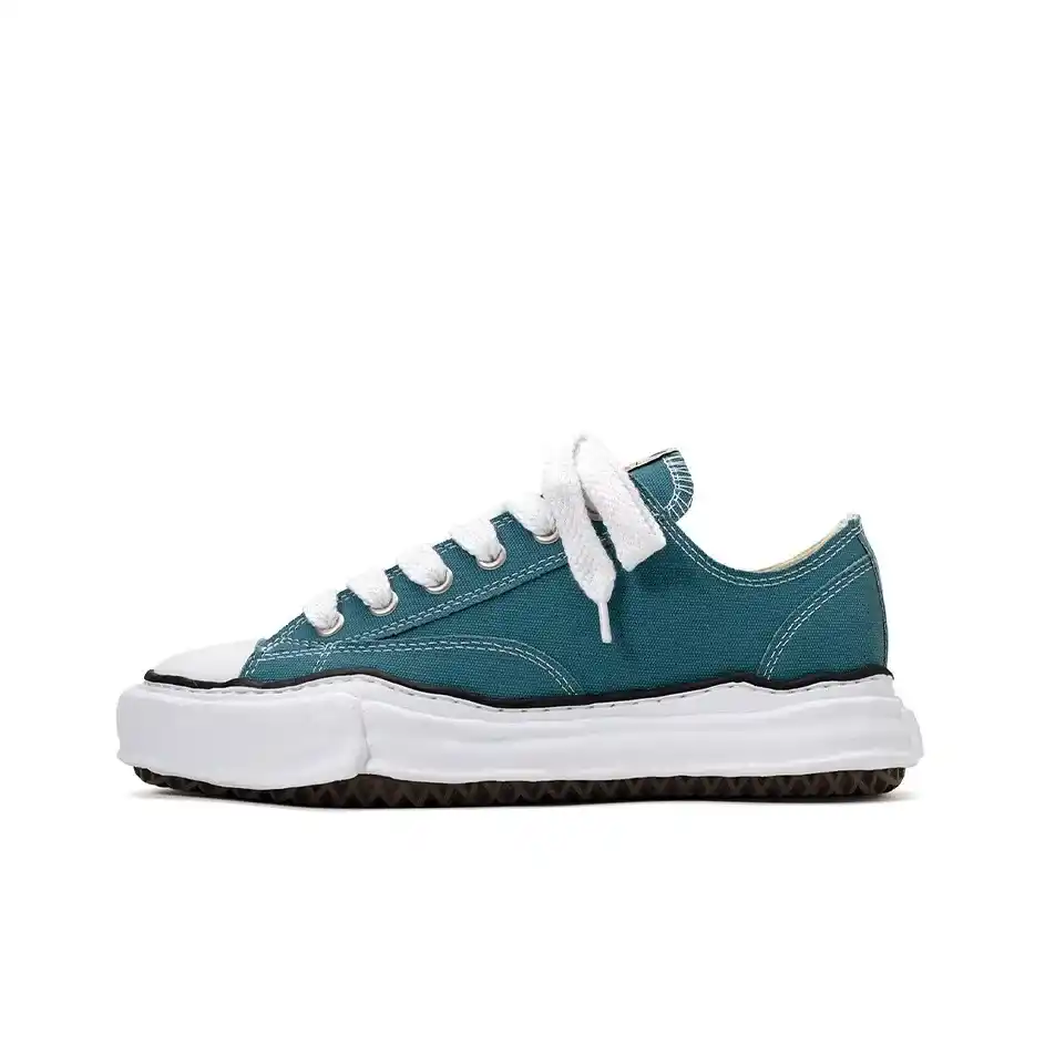 Maison Mihara Yasuhiro Peterson OG Sole Canvas Low Sneakers Blue_8_11zon