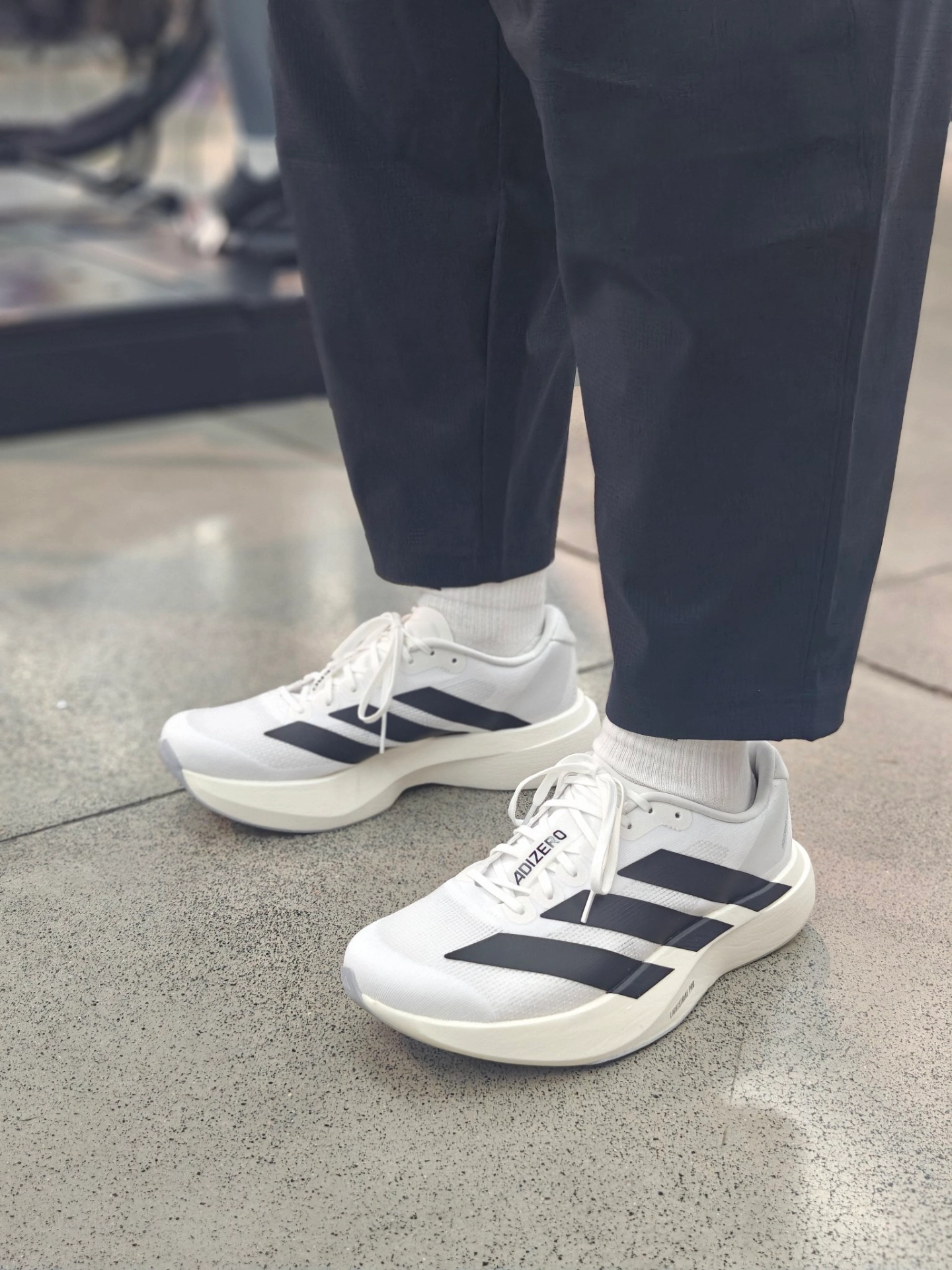 아디다스 아디제로 EVO SL 클라우드 화이트 코어 블랙 JH6206 photo review